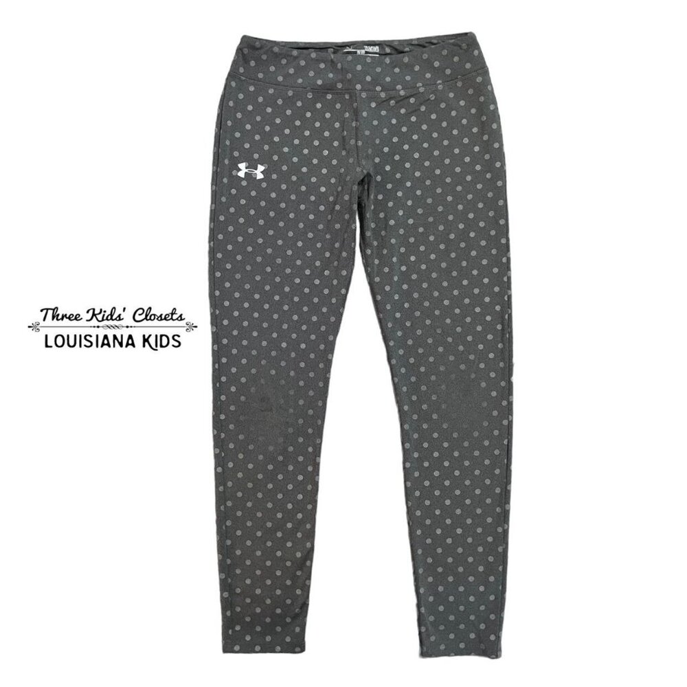 Under Armour YLG (L) Grey Polkadot Leggings